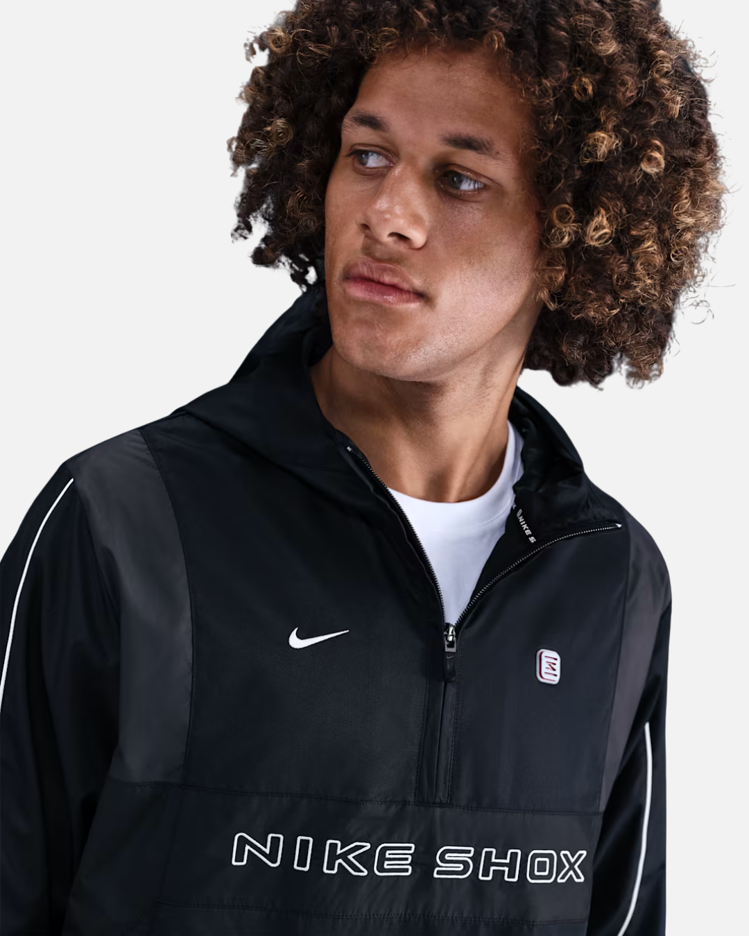 FootkornerChaqueta con media cremallera Nike Ropa Deportiva Shox - Negro