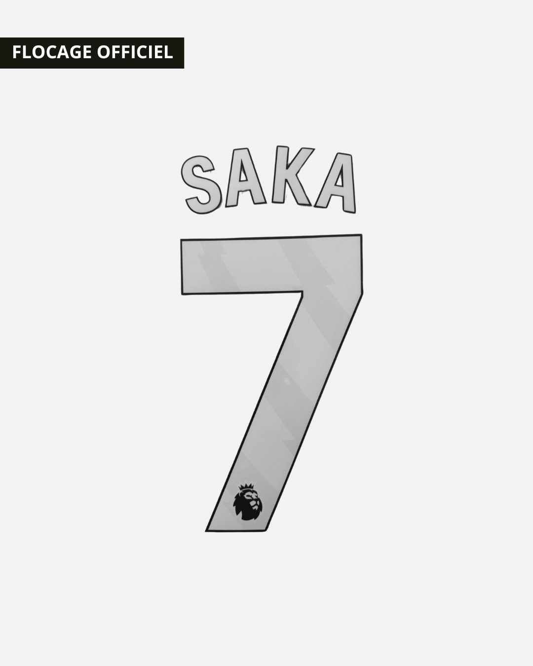 FootkornerFlocage Arsenal Domicile / Extérieur 2024/2025 - Saka