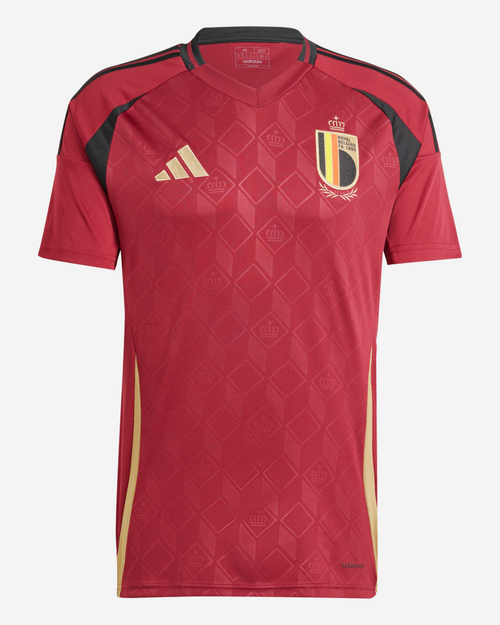 Maillot Domicile Belgique Junior 2024 - Bordeaux/Noir - Footkorner