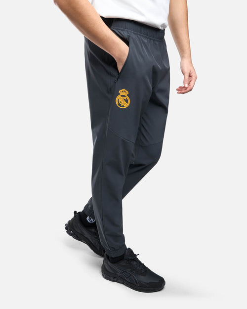 Real Madrid 2025 Track Pants - Grey/Gold - Footkorner