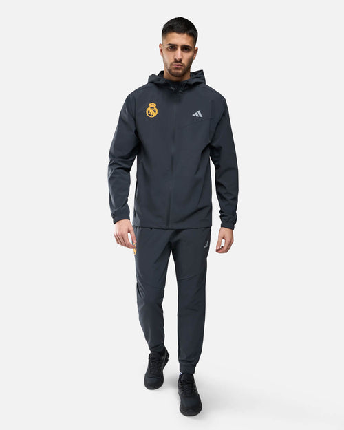 Veste de survêtement Real Madrid 2025 - Gris Anthracite - Footkorner