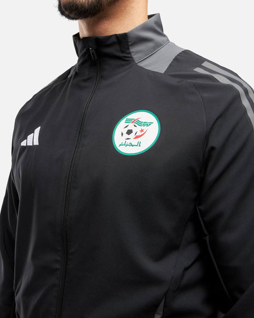 Trainingsjacke Algerien 2025 - Schwarz/Grau - Footkorner