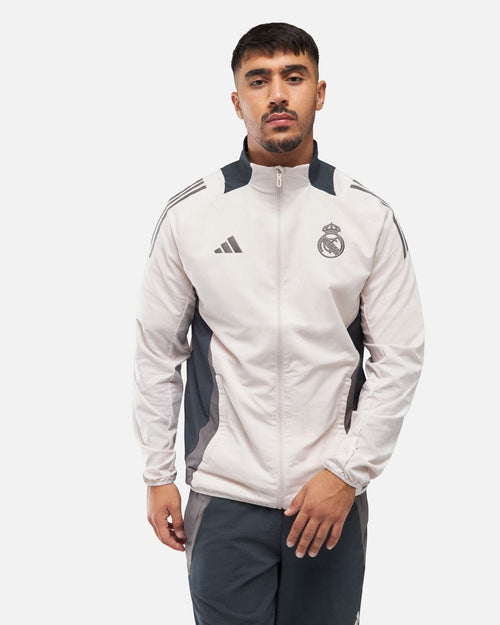 Veste de survêtement Real Madrid 2024/2025 - Beige - Footkorner
