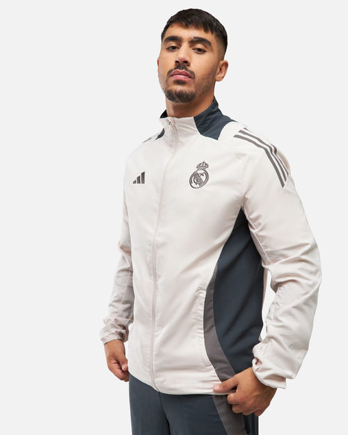 Veste de survêtement Real Madrid 2024/2025 - Beige - Footkorner