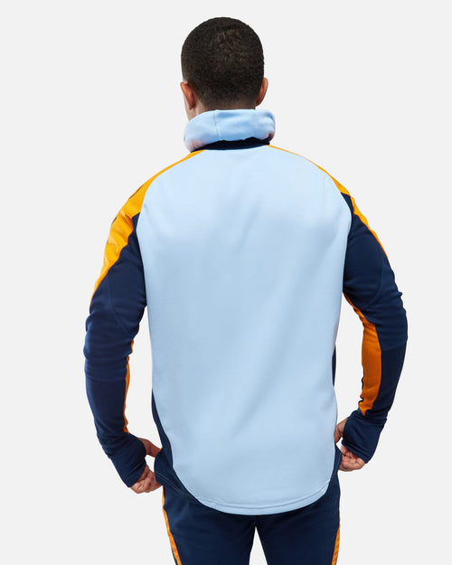 Veste Real Madrid cagoule intégrée 2025 - Bleu/Orange - Footkorner