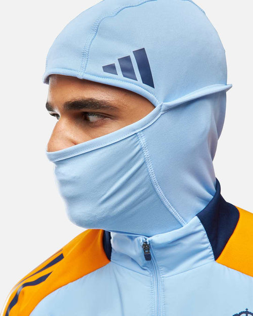 Veste Real Madrid cagoule intégrée 2025 - Bleu/Orange - Footkorner