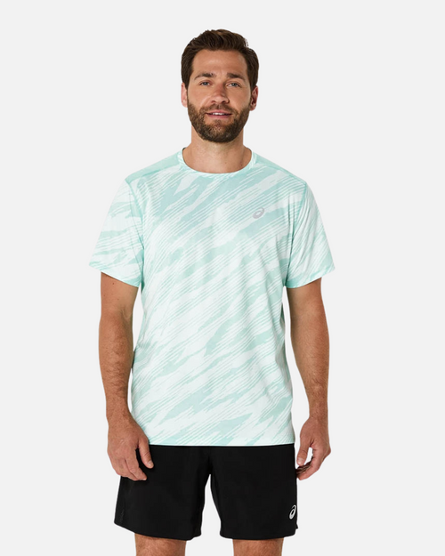 T-shirt Asics Core All Over Print - Verde - Footkorner