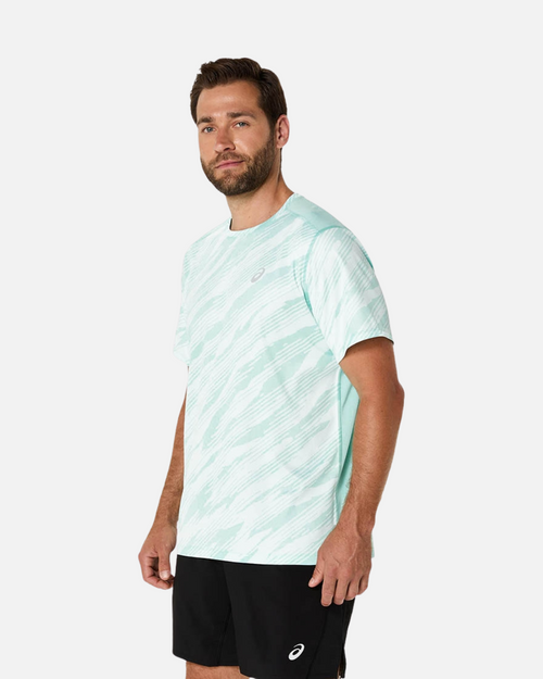 T-shirt Asics Core All Over Print - Verde - Footkorner