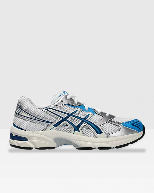 Asics GEL-1130 Junior - Blanc/Gris/Bleu - Footkorner