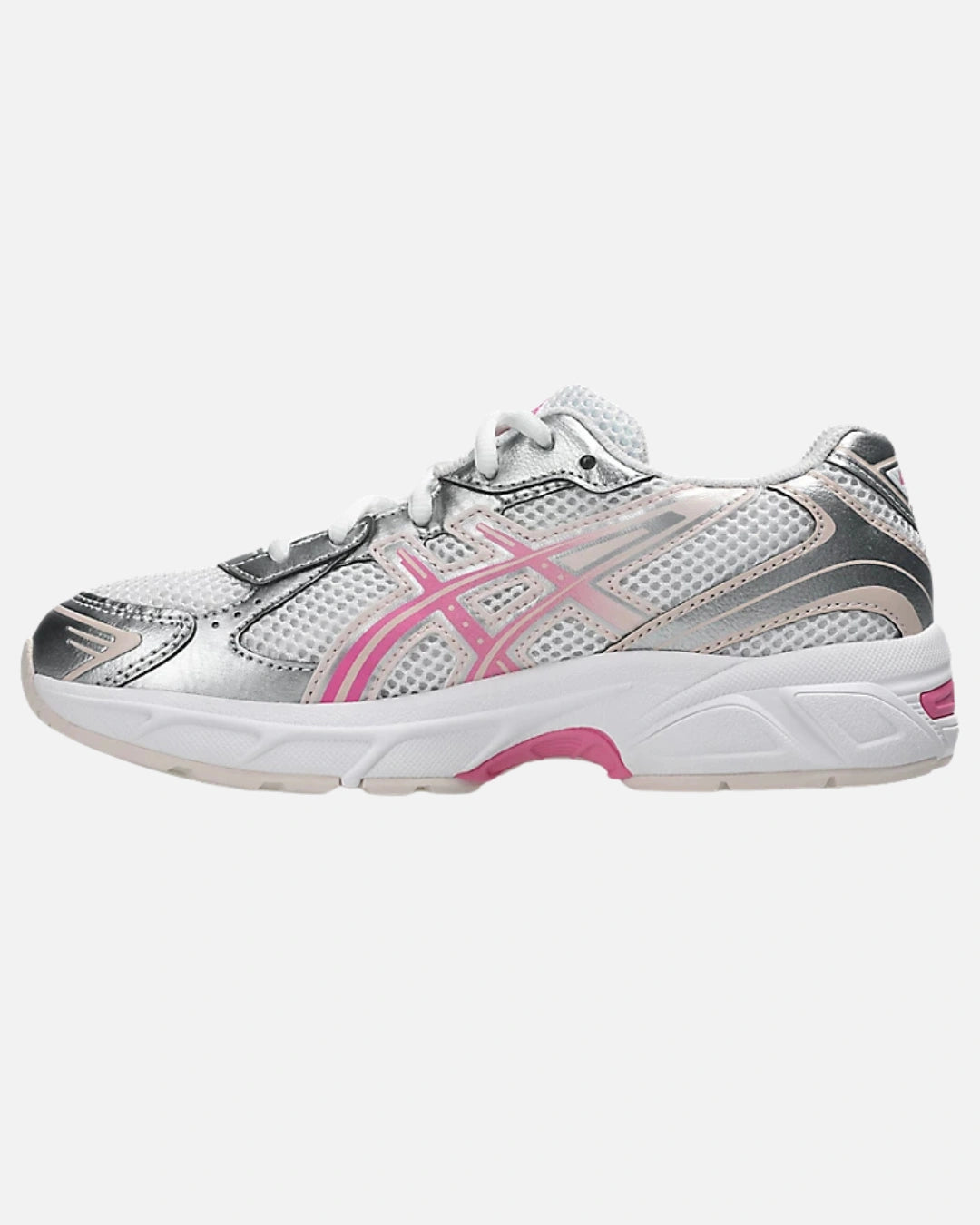 FootkornerAsics Gel-1130 Junior - Blanc/Argent/Rose