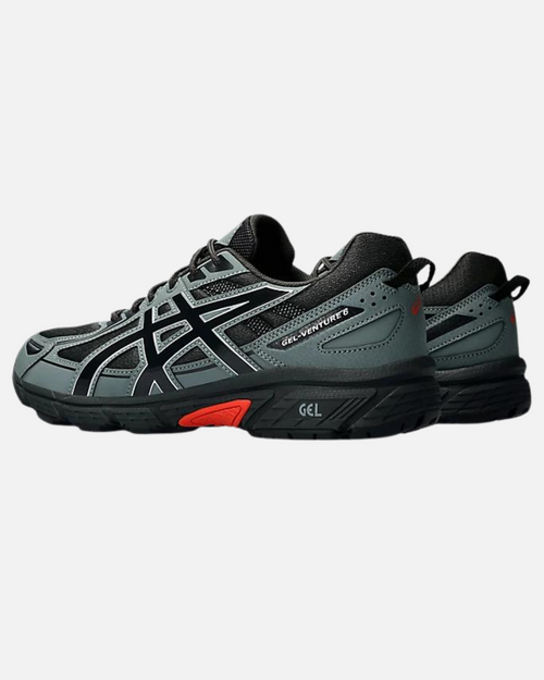 Asics Gel Venture 6 - Gris/Noir/Rouge - Footkorner