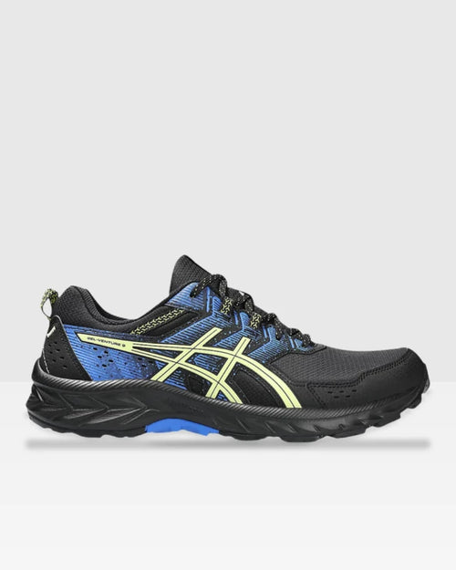 Asics Gel-Venture 9 - Black/Blue/Yellow - Footkorner