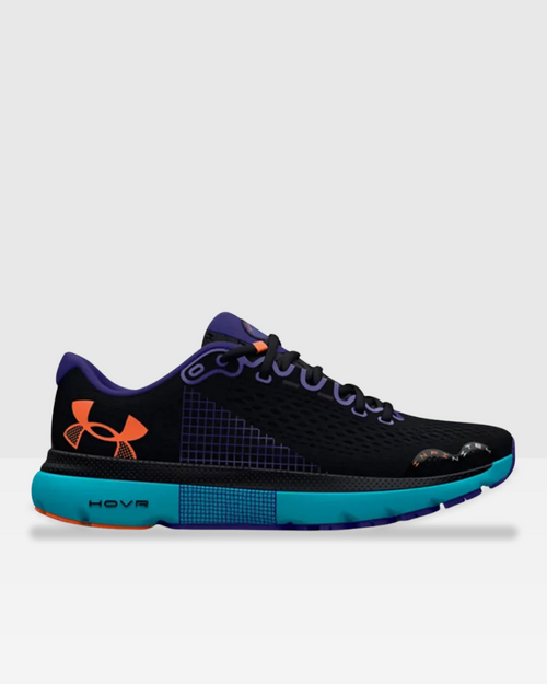 Under Armour UA HOVR™ Infinite 4 - Schwarz/Blau/Orange - Footkorner