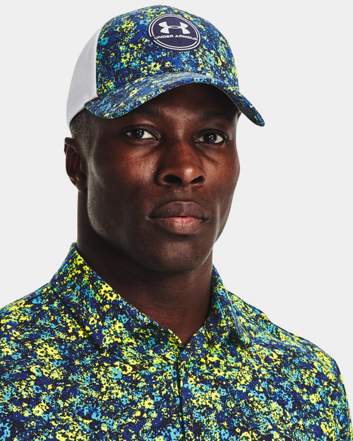 Under Armor Iso-Chill Driver Adjustable Cap - White/Blue/Yellow - Footkorner