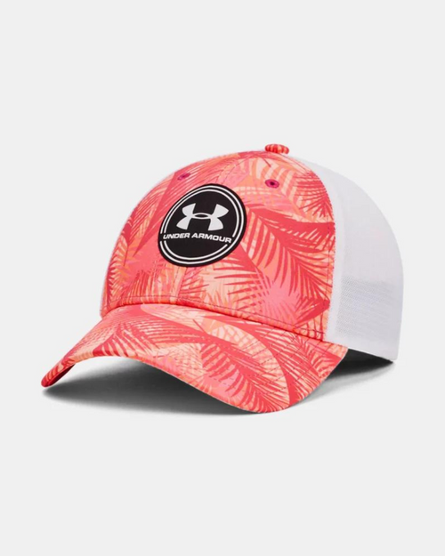 Under Armour Iso-Chill Driver verstellbare Kappe – Rosa/Weiß - Footkorner