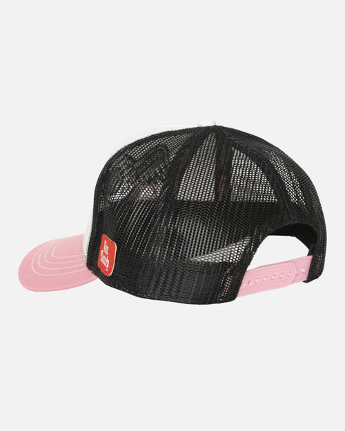 Casquette Von Dutch Broderie Oeil - Blanc/Rose/Noir - Footkorner