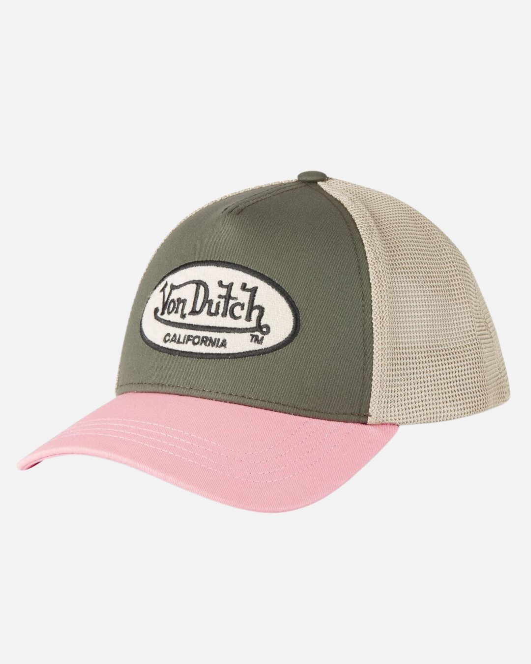 FootkornerVondutch Kaki Trucker Snapback Terry-Cap - Khaki/Rosa