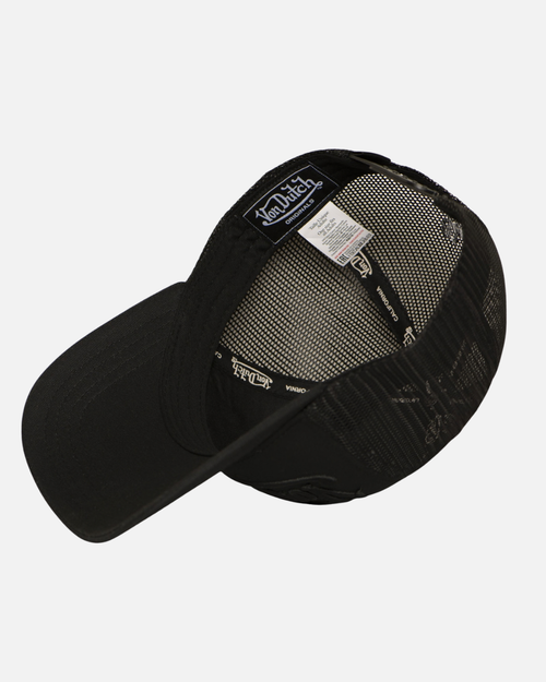 Vondutch Trucker Snapback-Cap mit Stickerei - Schwarz - Footkorner
