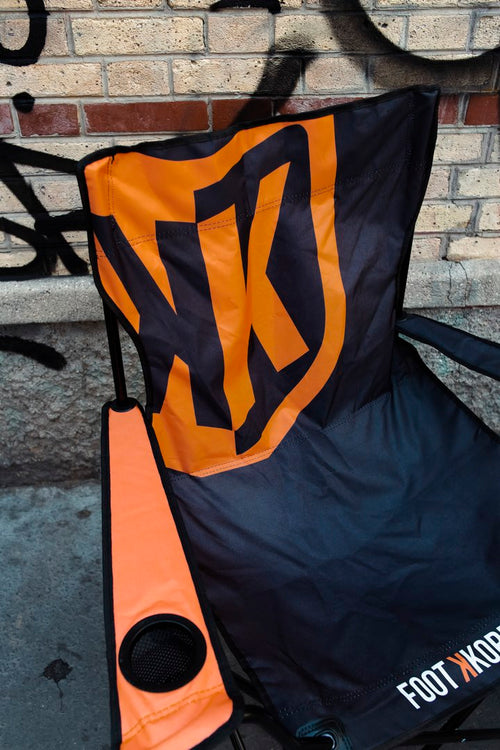 Chaise Pliante FK II  - Noir/Orange - Footkorner