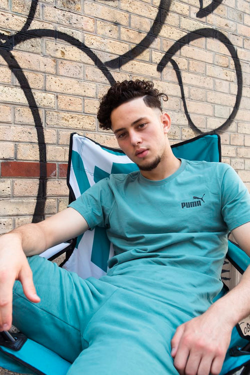 FK II Klappstuhl – Blau/Weiß - Footkorner