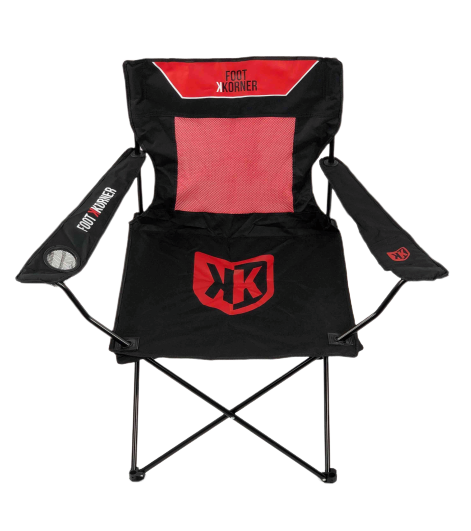 Chaise pliante FK - Noir/Rouge - Footkorner