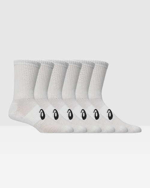 Pack Chaussettes Asics Crew AEG 6 - Blanches - Footkorner