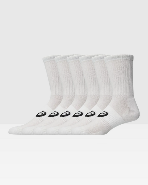 Pack Chaussettes Asics Crew AEG 6 - Blanches - Footkorner
