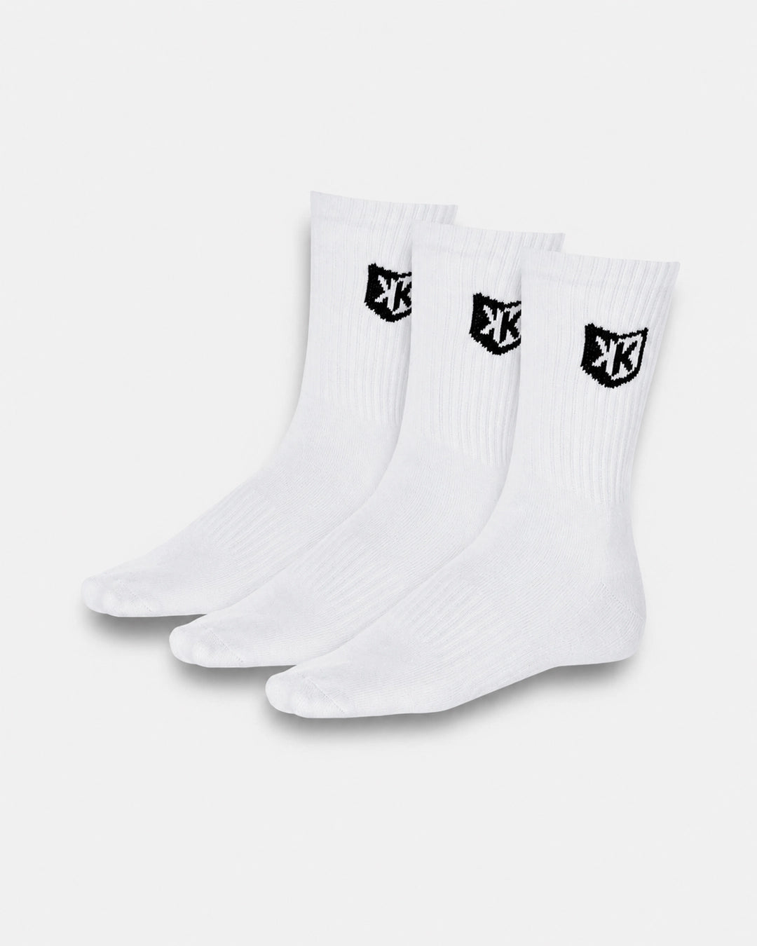 Footkorner3er-Pack lange FK-Socken – Weiß