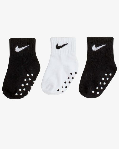 Nike Babysocken – Schwarz/Weiß/Grau - Footkorner