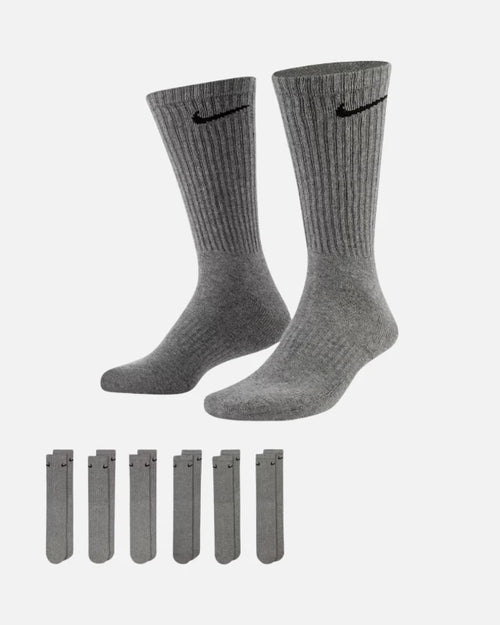 Nike Everyday Cushioned-Socken, 6 Paar - Grau - Footkorner