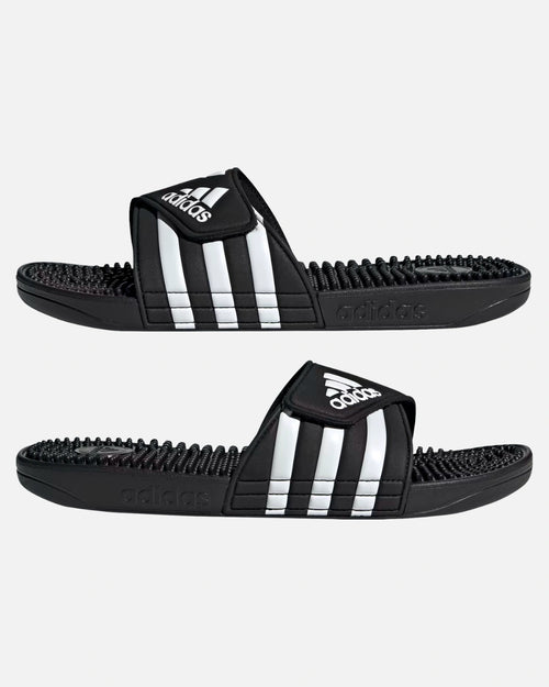 Claquette Adidas Adissage - Noir/Blanc - Footkorner