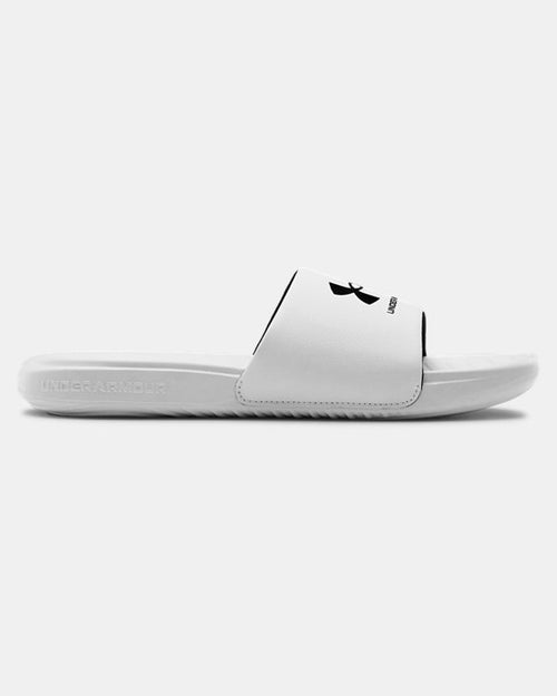 Claquette Under Armour UA Ansa Fixed - Blanc/Noir - Footkorner