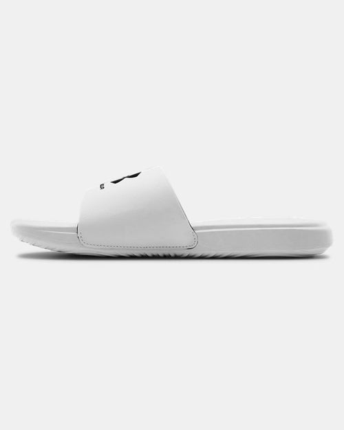 Claquette Under Armour UA Ansa Fixed - Blanc/Noir - Footkorner