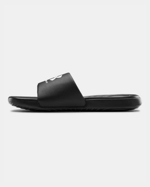 Chanclas fijas Under Armour UA Ansa - Negro/Blanco - Footkorner