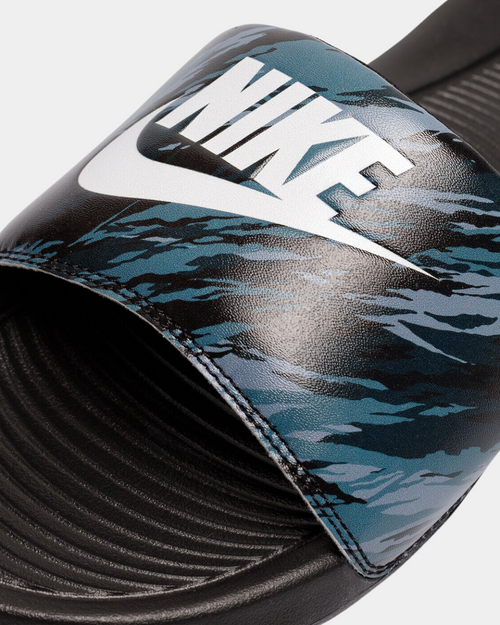 Nike Victori One Slides - Black/Blue - Footkorner