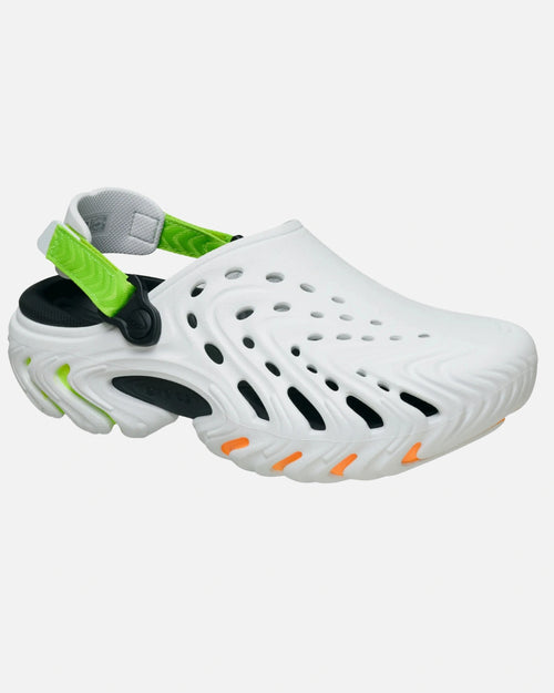 Zuecos Crocs Echo II - Blanco/Verde/Naranja - Footkorner
