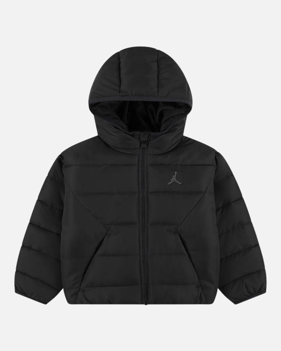 FootkornerJordan BROOKLYN PUFFER Kinder Kapuzen-Steppjacke - Schwarz