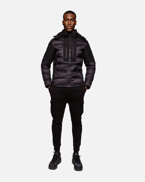Scampia Ultron II beheizte Daunenjacke – Schwarz - Footkorner