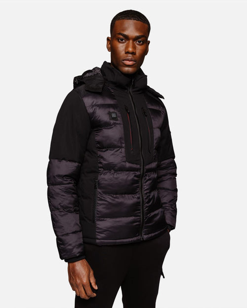 Scampia Ultron II beheizte Daunenjacke – Schwarz - Footkorner