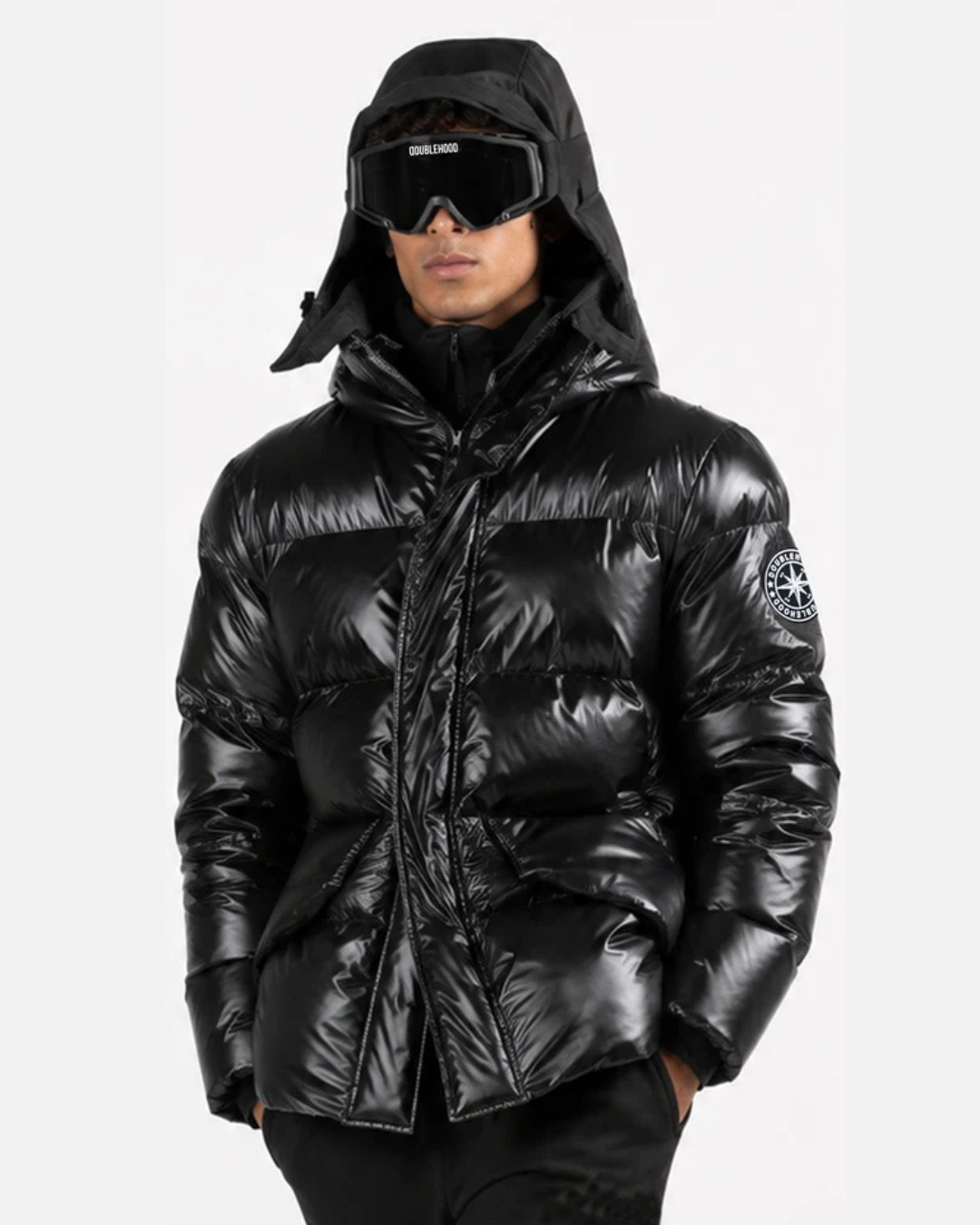 FootkornerDoudoune DoubleHood DELTA 01 - Noir
