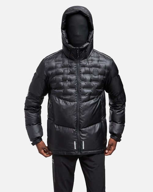 Chaqueta acolchada FK Snow con capucha integrada - Negro - Footkorner