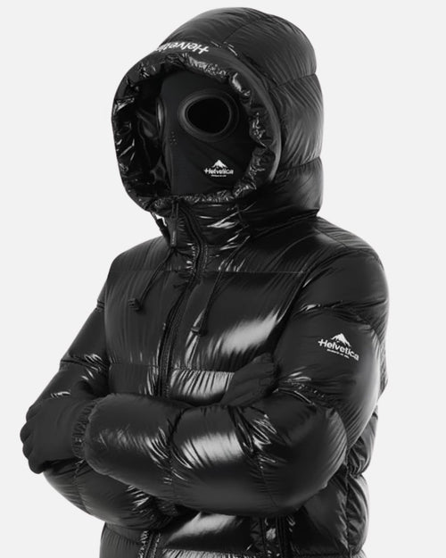 Daunenjacke mit integrierter Kapuze Helvetica Cosmos - Schwarz - Footkorner