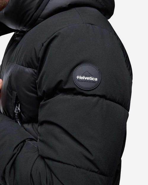Anorak con capucha integrada Helvetica Ricky 2 - Negro - Footkorner