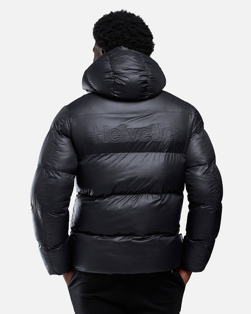 Helvetica Silver 2 Down Jacket - Black - Footkorner