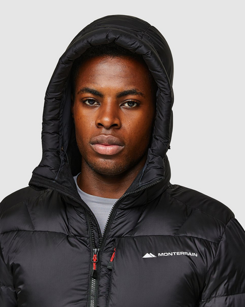 Monterrain Everest Down Jacket - Black - Footkorner