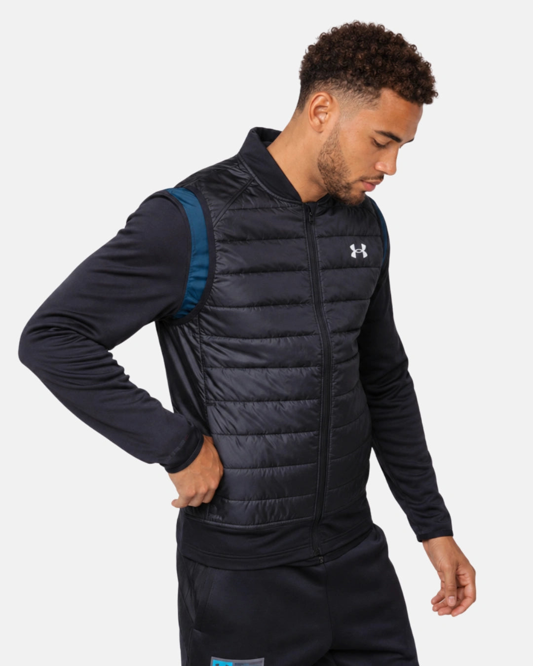 FootkornerUnder Armor Storm Waterproof Sleeveless Down Jacket - Black