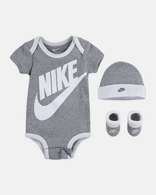 Nike Baby 3-teiliges Set – Grau/Weiß - Footkorner