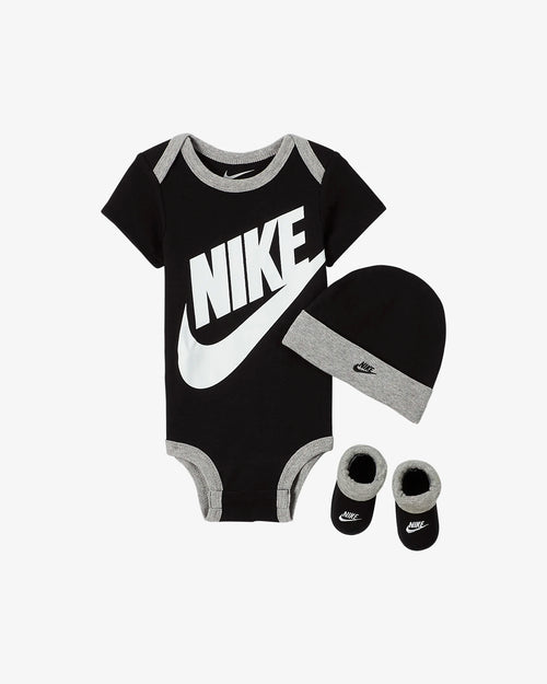 Nike Baby-Set – Weiß/Schwarz/Grau - Footkorner
