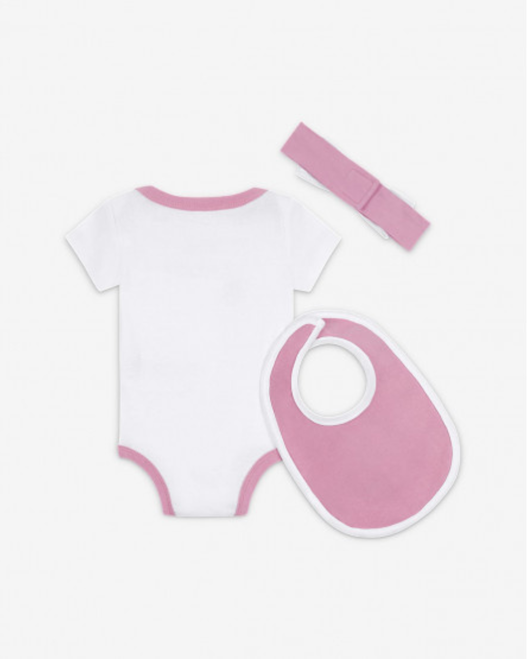 FootkornerNike Baby-Set – Weiß/Rosa/Schwarz