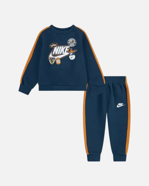 Nike Baby-Set NKN Fleece - Marine/Orange - Footkorner